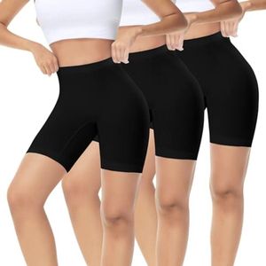 Dames Korte Fietsbroek - Sportbroek Onder Jurk en Rok - 3-pack