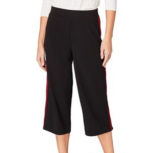 TOM TAILOR Enkel Lengte Broek - Zwart / Rode streep - Maat 40