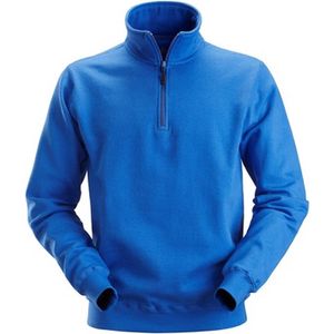 Snickers 2818 Sweatshirt met ½ Rits - Kobalt Blauw - L