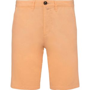 Biologische herenchino korte broek bermuda Pastel Apricot - 46 NL (40 FR)