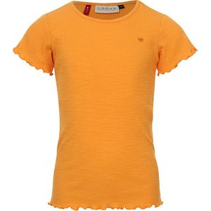 LOOXS Little 2411-7406-533 Meisjes Shirt - Maat 104 - Oranje van 65% POLYESTER 35% COTTON 200GMS SLUB RIB