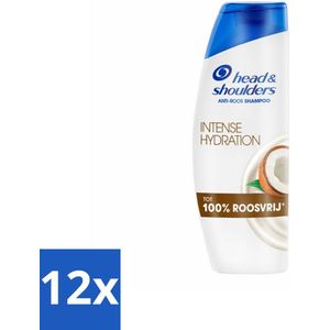 Head & Shoulders - Shampoo - Intense Hydration - 100% Roosvrij - 300 ml - Voordeelverpakking - 12 stuks