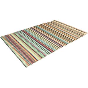 1x Bamboe placemat/onderlegger 30 x 45 cm gekleurd - Tafeldecoratie - Tafelonderlegger