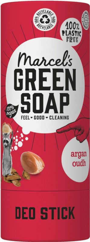 Marcel's Green Soap - Deodorant Stick - Argan & Oudh - 40 gr