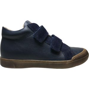 Naturino - Dord - Mt 31 - velcro's bumper lederen effen hoge sneakers - Navy