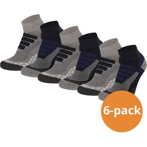 Xtreme - Wandelsokken - Multi Blue - Lage Hiking Sokken - 6 Paar