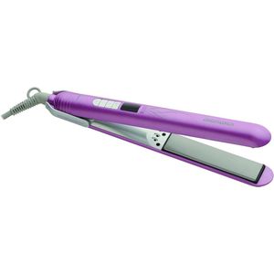 Stijltang met 4 niveaus - 160 °C tot 220 °C - Ionic-functie - Beweegbare keramische platen - Turbo-functie - Rosé/zilver