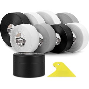 Zachte plint 20 x 50 mm 5 m - keuken badkamer eindstrip vloerlijst pvc voegafdichtband - zwart
