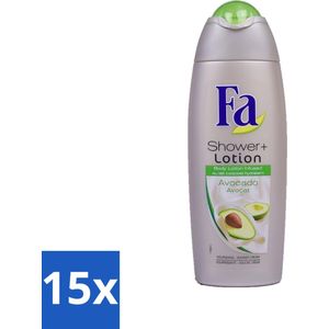 Fa - Douchecrème Met Lotion - Avocado - 250 ml - Bulkverpakking - 15 stuks