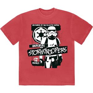 Disney Star Wars - Defenders Heren T-shirt - S - Rood