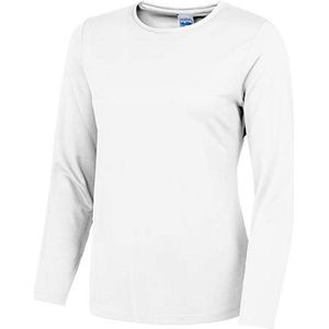 Just Cool Women´s Long Sleeve Cool T JC012 - ARCTIC WHITE - XS