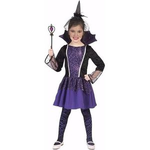 Halloween - Vampier verkleedjurk paars voor meisjes 128