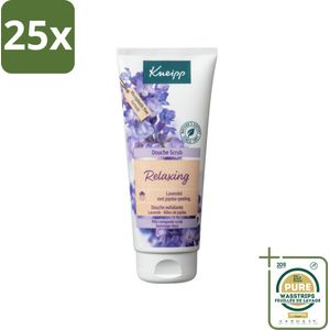 25 x Kneipp - Douche scrub - Relaxing - Lavendel - Bloemige geur - 200 ml - Grootverpakking - Douche Scrub - Exfoliatie - Huidverzorging - Lavendel Geur - Rustgevend