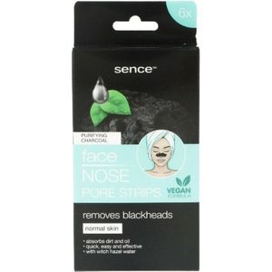 12x Sence Neusstrips Charcoal 6 stuks