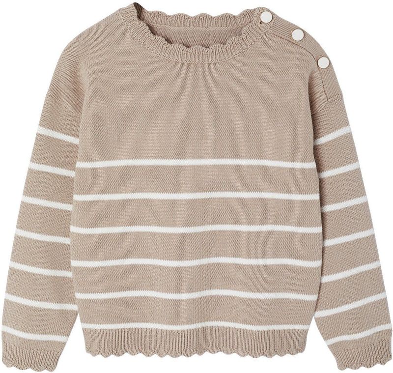 Sierlijke Mariniétrui - Gemêleerd Beige - Meisjestrui