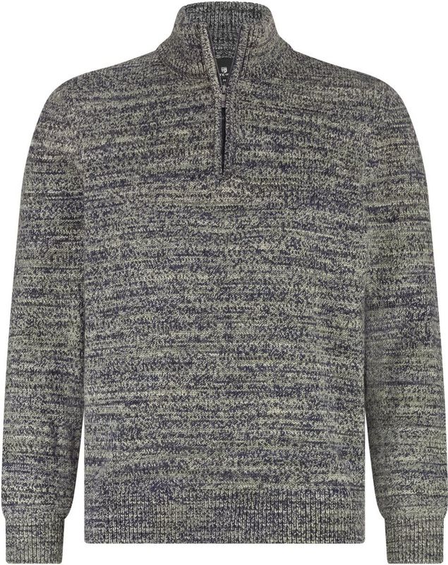 State of Art Trui Halfzip Gemêleerd