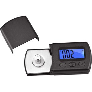 Provento - Digitale mini platenspeler met Stylus Force schaaltester - Blauw - LCD achtergrondverlichting - Toonarm - Pick-up - Sieradenweegschaal - Wegen