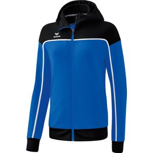 Erima Change Trainingsjack Met Capuchon Dames - New Royal / Zwart / Wit | Maat: 40