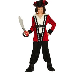 Fiestas Guirca - Kostuum Red Pirate (10-12 jaar)