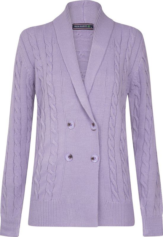 Felix Hardy Gebreide Cardigan - Vest Dames Paars - L
