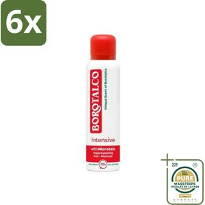 Borotalco Deospray Intensive 150 ml - Voordeelverpakking - 6 stuks - Borotalco - Intensieve bescherming