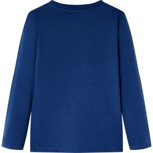 Kindershirt lange mouwen - Maat 92 - Jeansblauw