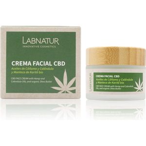 CBD Gezichtscrème 50ml Labnatur gevoelige huid geïrriteerde huid natuurlijke ingrediënten