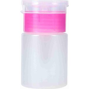 60 ml Kunststof Pompdispenser voor Nail Art Polish Remover - Roze .