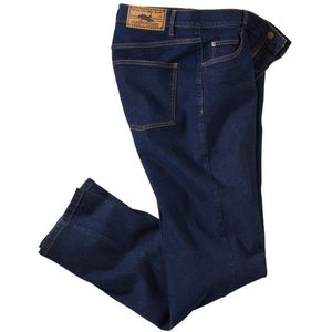 ATLAS FOR MEN - Blauwe regular stretchspijkerbroek - Heren - Verkrijgbaar in grote maten - W30