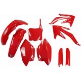 Ufo Honda Crf 450r 2008-2008 Hokit110bf-070 Fork Protectors & Plastic Set Rood