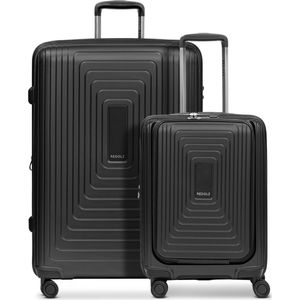 Redolz Essentials 14 4-wiel kofferset 2 stuks laptopvak met rekbare vouw