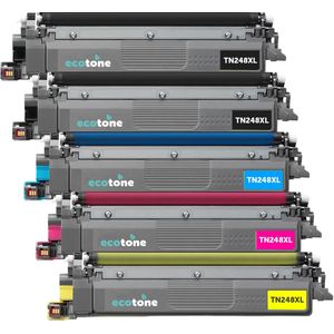 Ecopack (Replaces Brother TN-248XL toner) 2xBL + 1xCMY - (BL 2x3000 Pages) (CMY 3x2300 Pages)