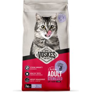 Voskes Kattenbrokken Sterilized Adult Kip 7 kg