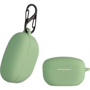 kwmobile Hoes geschikt voor Sony WF-1000XM5 - Siliconen cover voor oordopjes in groen
