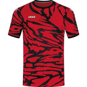 JAKO Shirt Animal Korte Mouwen Rood-Zwart Maat L