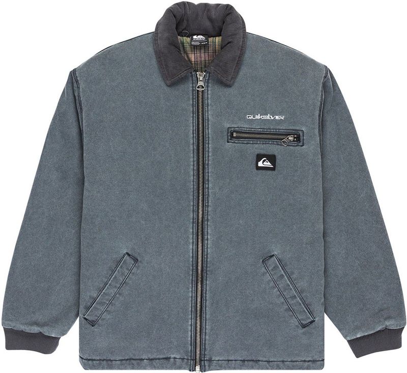 Quiksilver - Shaper - Gewatteerde Jas - Grijs - 2XL - Werkkledingjas voor Heren