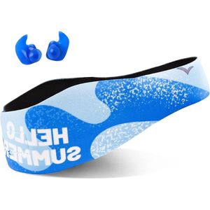 Allectoplus - Zwemhoofdband voor alle leeftijden - voorkomt zwemmersoren - Elastische haar- en oorbescherming - Waterbestendig - Ideaal voor oordopjes