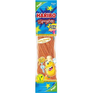 Haribo Spaghetti Fizz Limo Orange - 200 gram - Snoep - Vegetarisch - Sinaasappellimonade