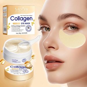 SADOER| Collageen Eye Mask | Oogpatches met collageen tegen donkere kringen, wallen, rimpels en zwellingen | Oogmasker – Anti-Aging Pads – Verlicht Vermoeidheid – Donkere Kringen & Wallen –Hydraterend | Collagen Firming Series | 30X Paar