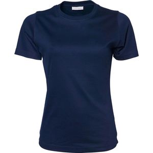 Tee Jays Dames/dames Interlock T-Shirt met korte mouwen (Marineblauw)