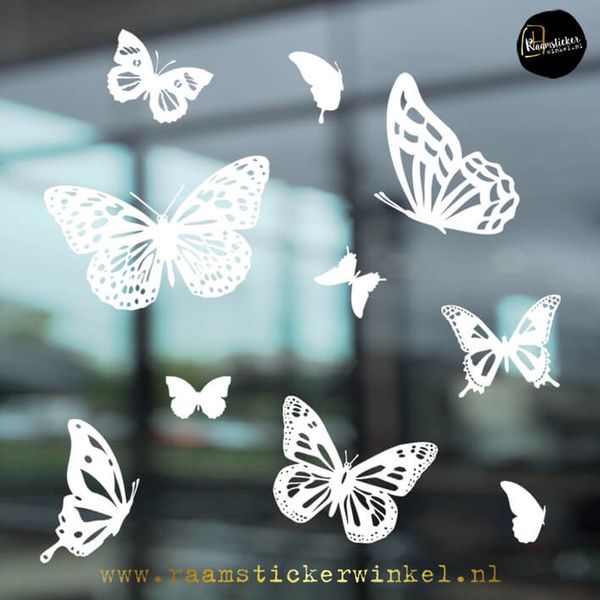 werkplaats auteursrechten optioneel Raamstickers vlinders - online kopen | Lage prijs | beslist.nl