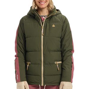 Burton Wintersportjas - Maat S  - Vrouwen - donkergroen/roze