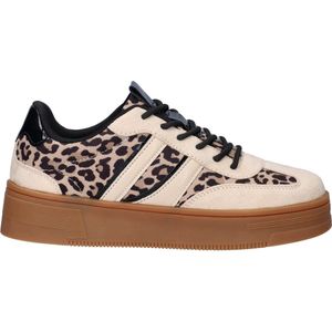 Nelson - Lage Sneakers - Dames - Panterprint - Textiel