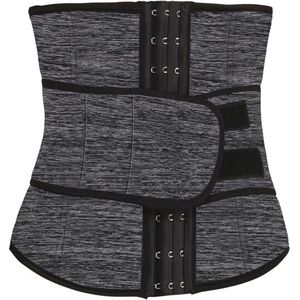 JustValue Waist Trainer - Buikband voor Vermageren en Afvallen - Body Trimmer - Corset - Buikvet Verbranden - Buiktrainer Twister - Waist Shaper - Buikvet Verbranden Apparaat - 74-79 cm - Grijs - Voor Heren en Dames