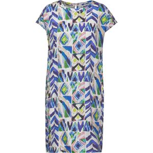 Cecil - Multi Print Dress - Dames Jurk - Vanille Wit