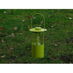 Olielamp - fel groen - metaal - stormlantaarn
