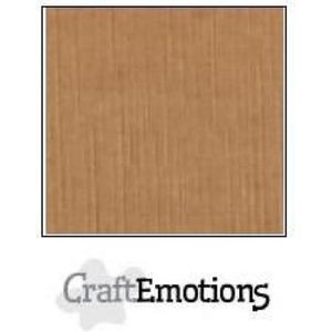 CraftEmotions linnenkarton 10 vel mokka 30,5x30,5cm / LC-28