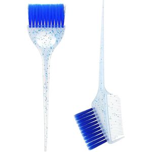 - Haarverfkwasten Set met Blauwe Penselen en Glitterhaarverf Accessoires