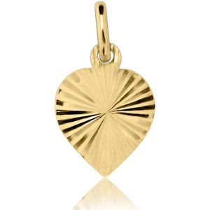 Juwelier Zwartevalk 14 karaat gouden hart hanger - 14.101.140