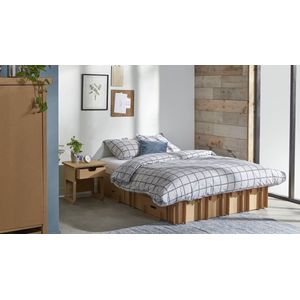 Kartonnen Boog Bed - Matras: 180 x 200 cm (200x186x30 cm bed: 186 x 195cm) - Kartonnen meubels - Bedbodem - KarTent